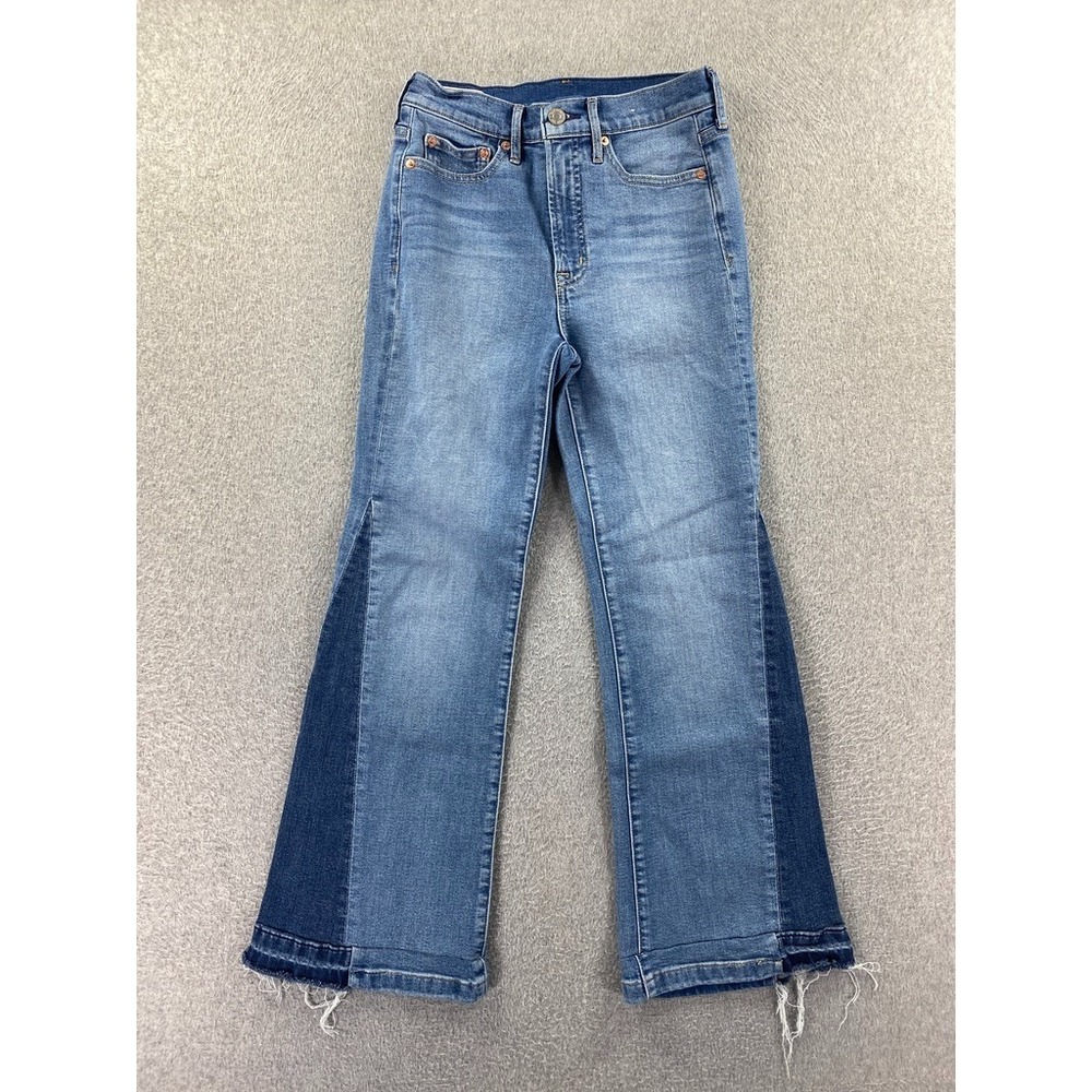 Gap Jeans Women 25/0 Medium Wash 70s Flare High Rise Bootcut Stretch Denim Y2K